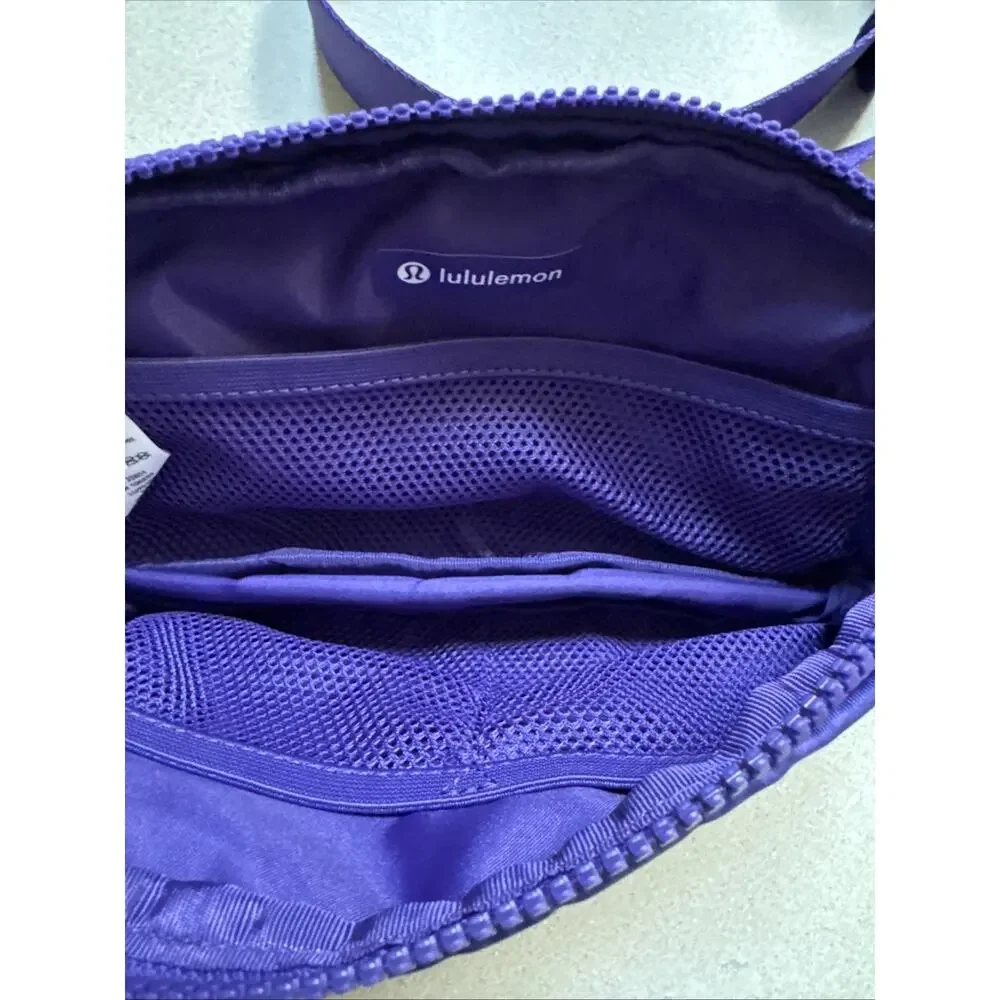 Lululemon Everywhere Belt Bag Atomic Purple Wobbley Wordmark NWT